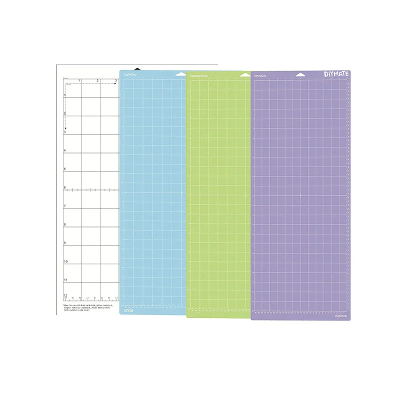 4 farbe Ersatz Schneiden Matte Klebstoff Gummi Pad Mit Mess Grid 12*24 Zoll Geeignet Für Silhouette Cricut/cameo Plotter