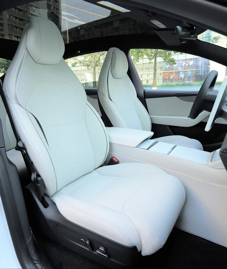For Tesla Model YL New Car Seats Cover Nappa Leather YL Invisible Seat Cushions Ventilation High Quality Interior Accessories