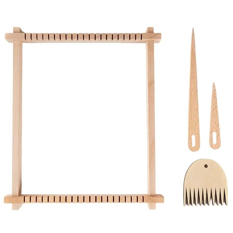 

Набор для ткачества SHGO-Weave, 9x11 дюймов, деревянный, для различных видов рукоделия, для взрослых, для самостоятельного вязания, идеальный подарок для начинающих