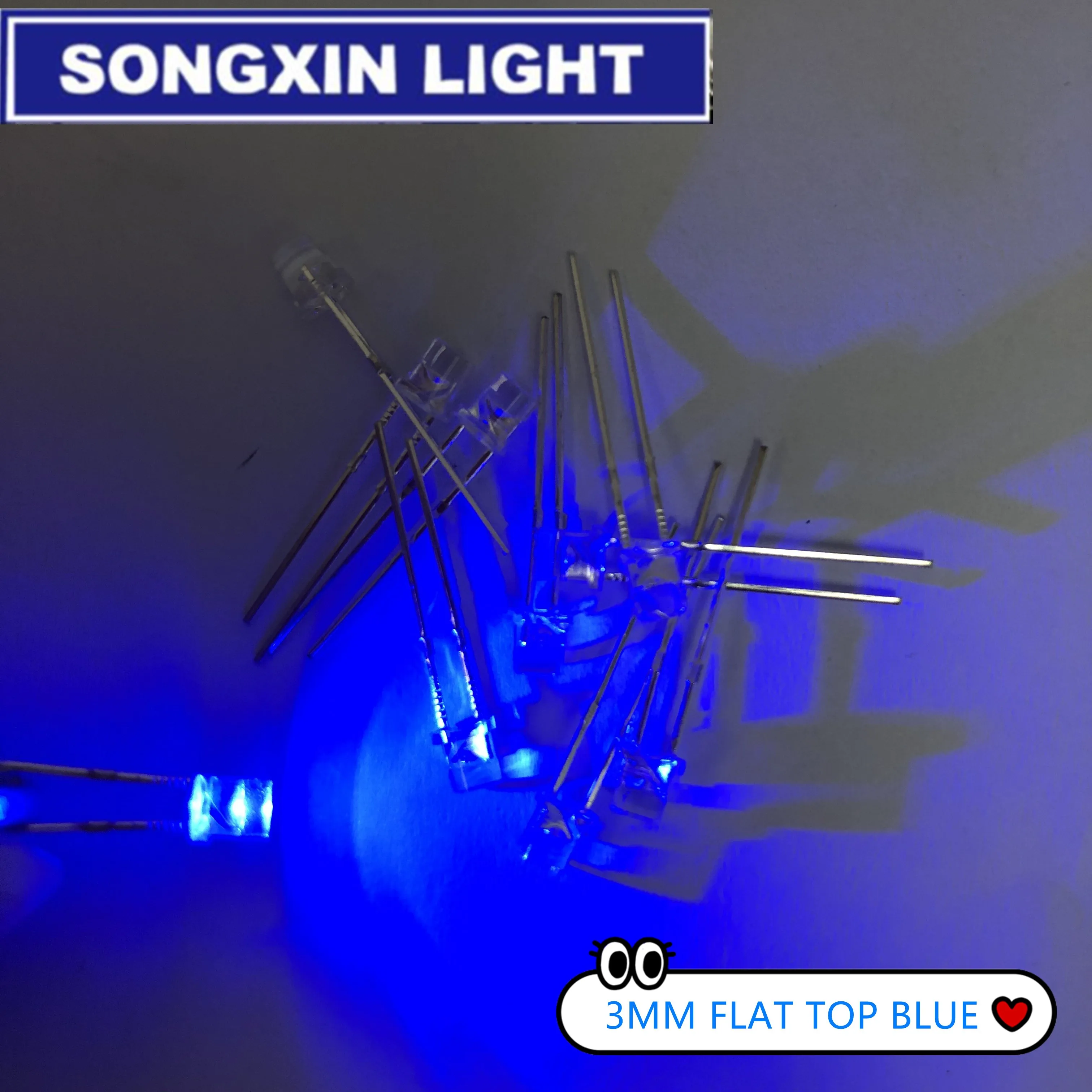 50/100pcs F3 3mm 2pins Flat Top White Red Yellow Blue Green Pink diode Led Wide Angle light emitting Diodes lamp Ultra Bright