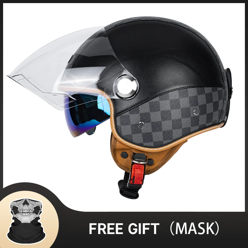 

Всесезонные мотоциклетные шлемы с открытым лицом 3/4 со сбалансированным распределением веса и эргономичным дизайном для повседневной езды