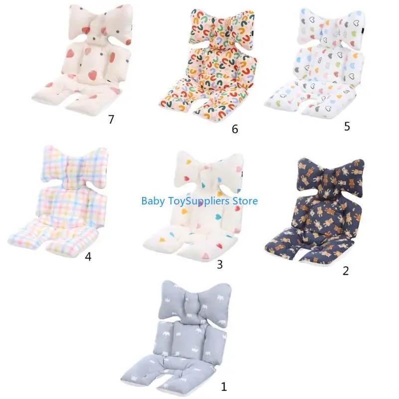 

R1WF Pram Pushchair Car Cushion Breathable Baby Body Support Cushion Pad Mat
