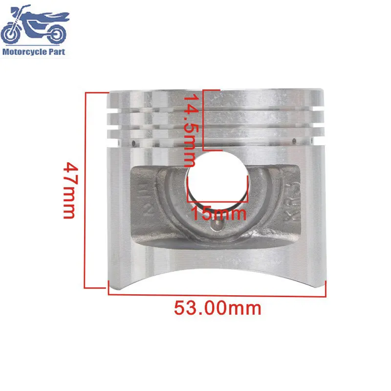 54mm Pin 15mm Motorcycle Cylinder Engine Piston and Rings Kit For Honda CA250 CA 250 CM250 CM 250