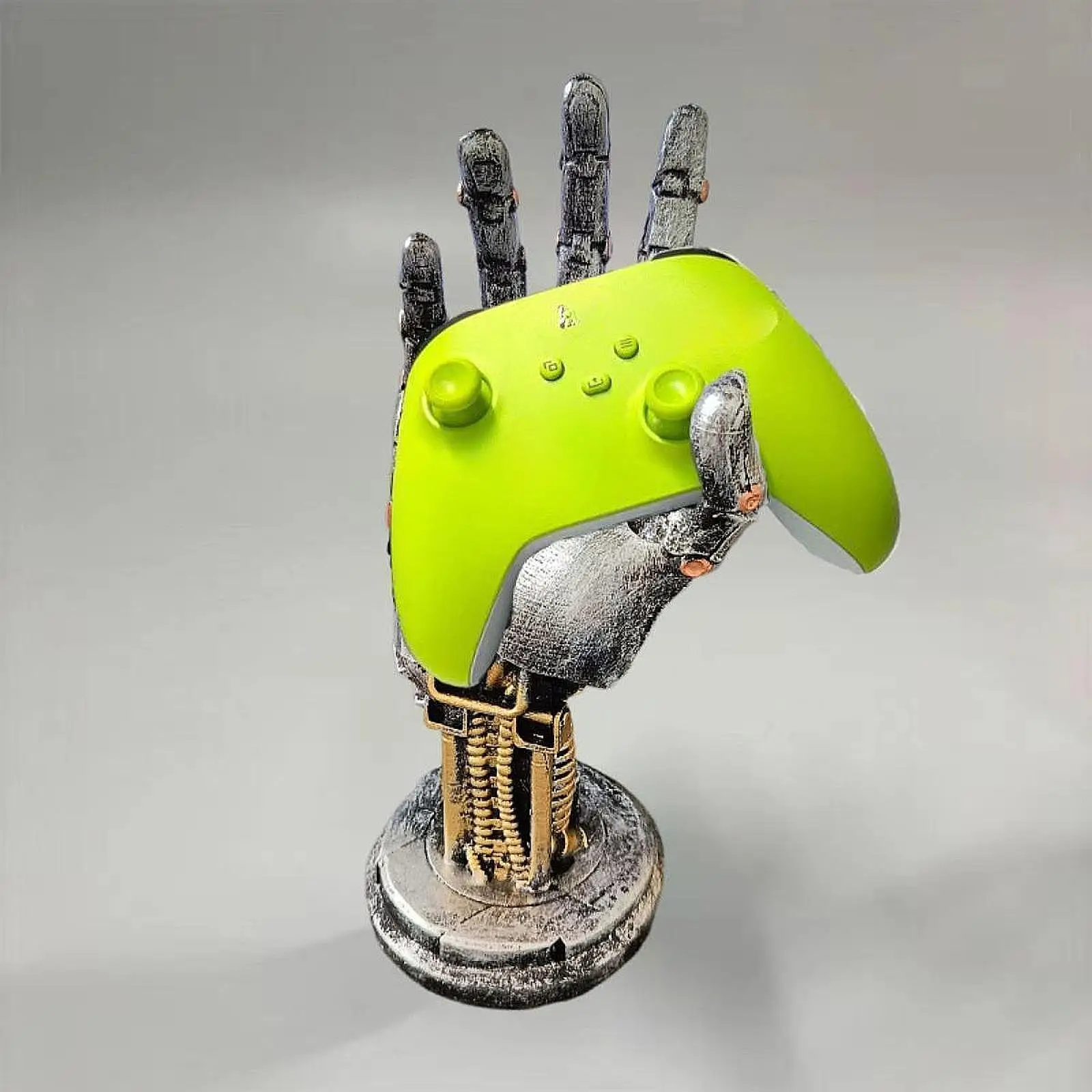 Robotic Hand Statue Game Controller Stand Support Holder Desktop Ornament for Cabinet Table Centerpiece Entrance Desk Office