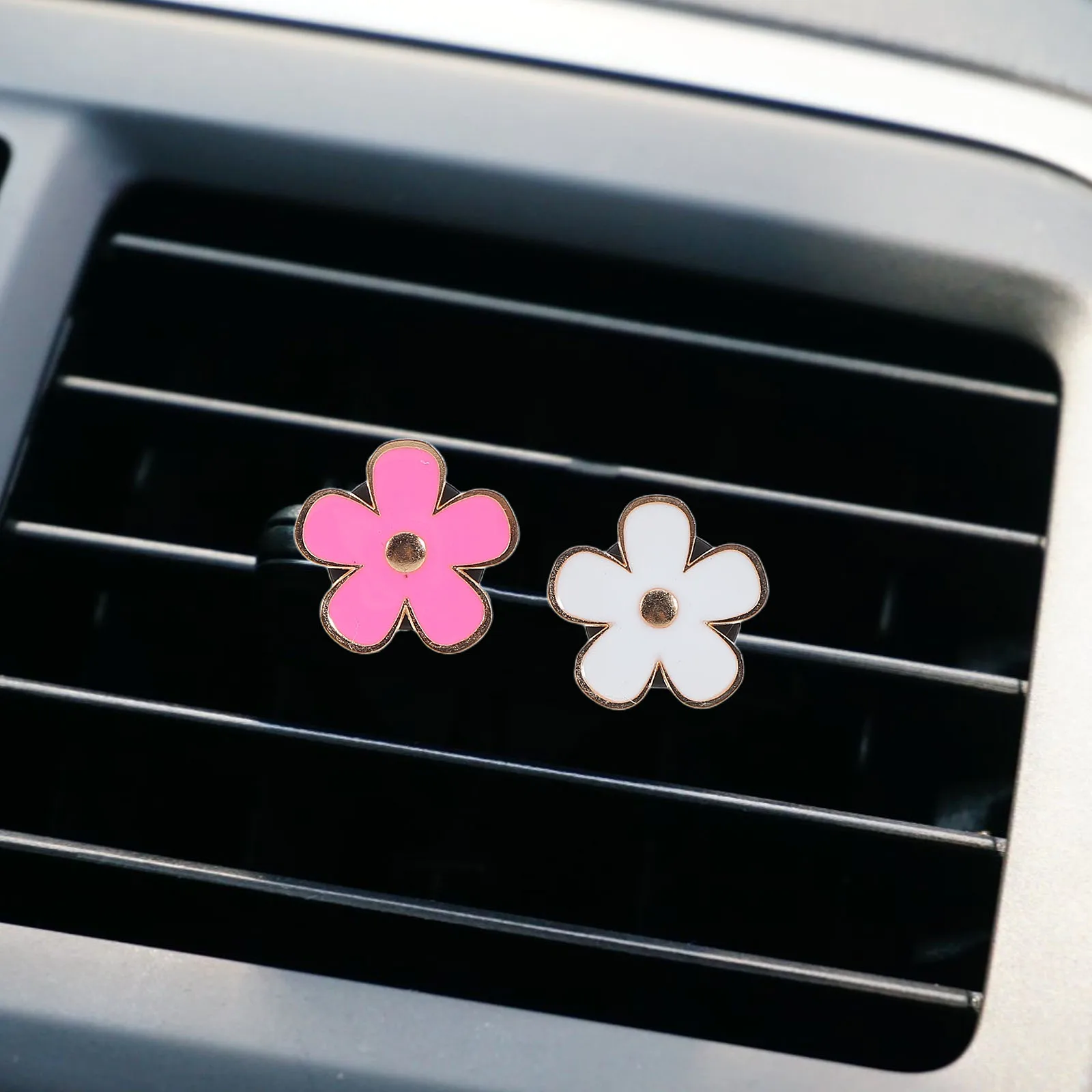 

Car Aromatherapy Decoration Freshener Vent Clip Aromatic Flower Air Decorations for Metal Clips Cute