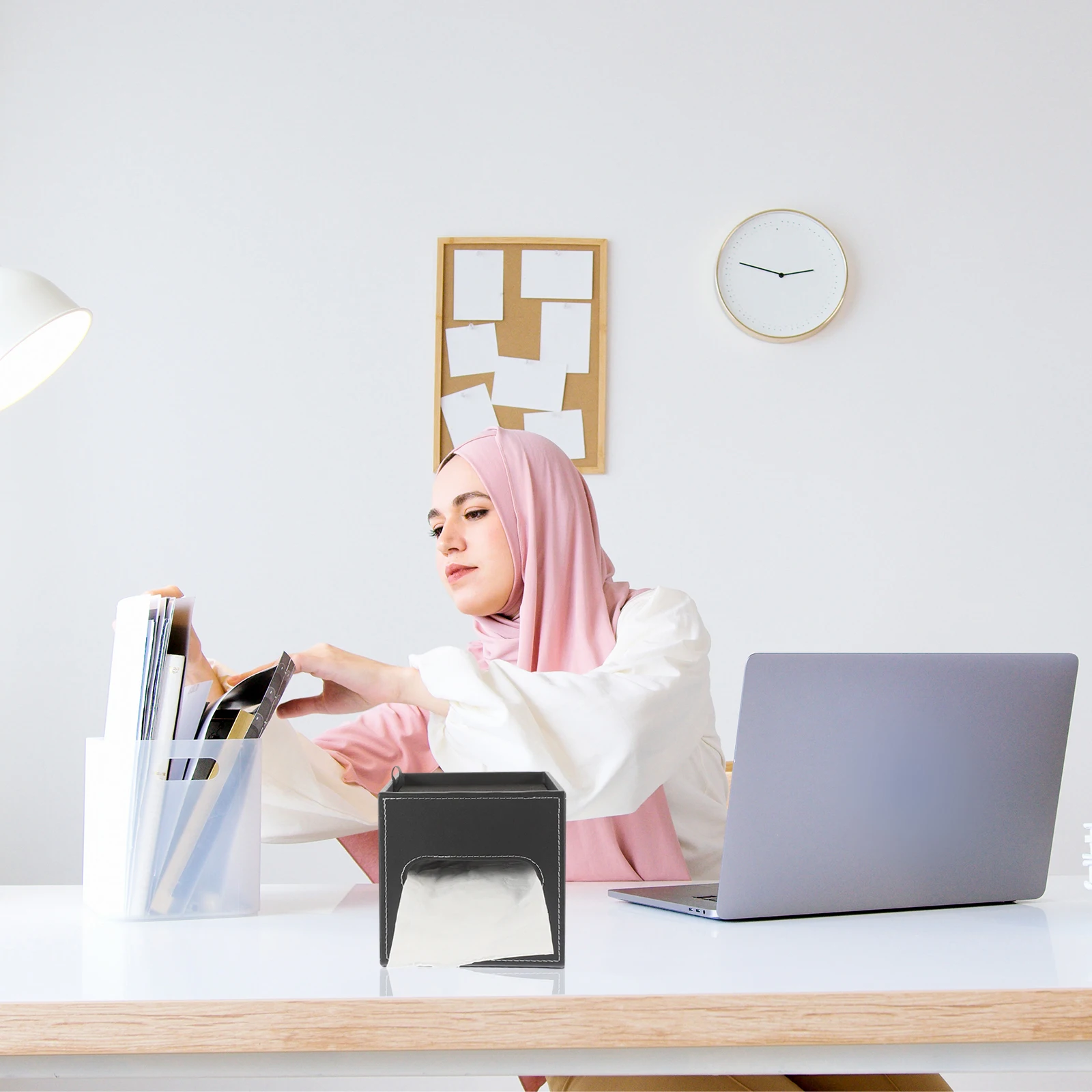 

Tissue Box Holder Bathroom Napkin Paper Towel Storage Simple Design Multifunctional Cover Home Car Hotel Practical