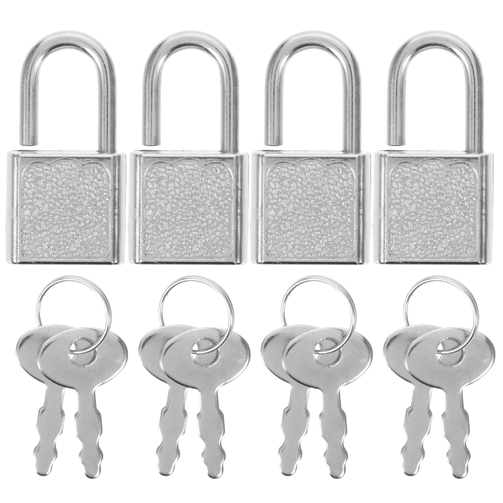 5 Sets Props Treasure Chest Lock Child Padlock Keys for Kids Plastic Locks Small with