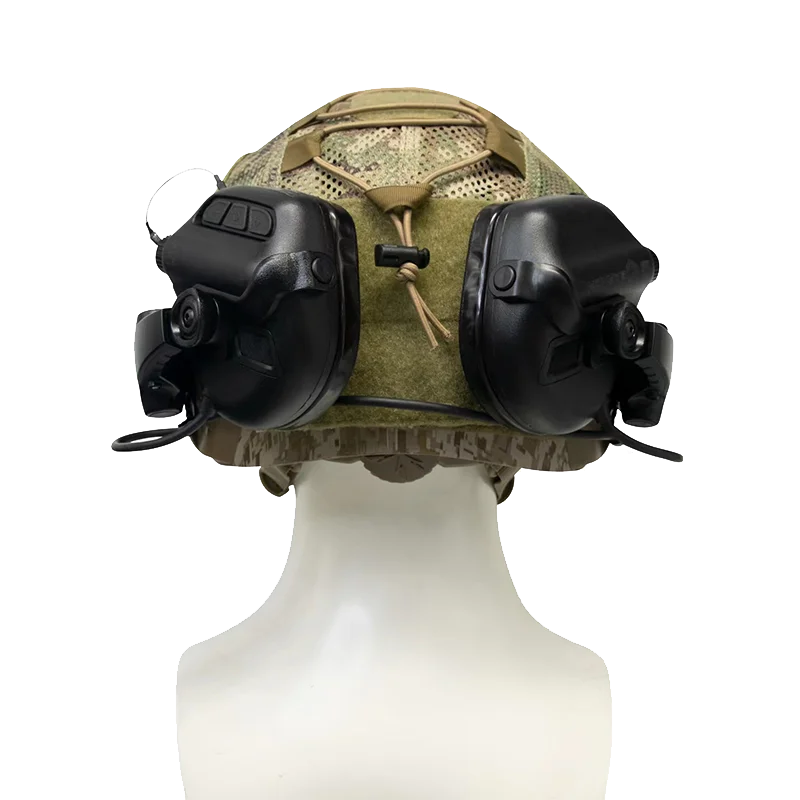 EARMOR Helmet Headset, M31X, Active Shooting Earmuffs, Tactical Communication Headset, M31 + S10D and S27 Microphone