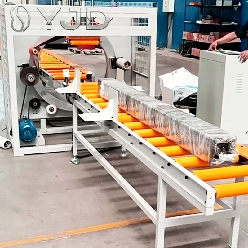 Full Automatic Horizontal Wrapping Machine Horizontal Orbital Profile Stretch Film Wrapping Machine