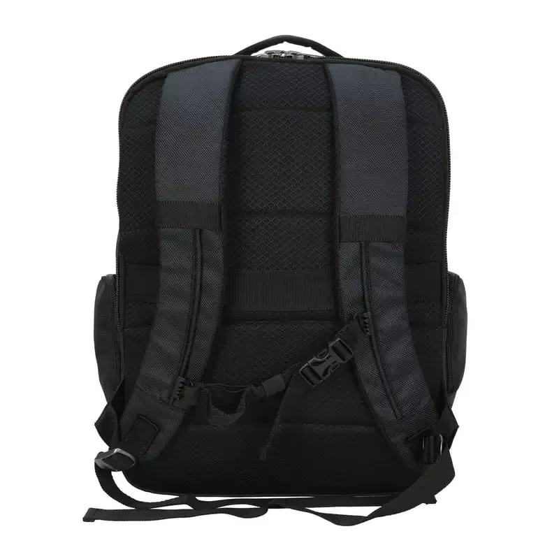 Mochila de Viagem Unisex com Bagagem Passthrough Sleeve, Preto, Novo