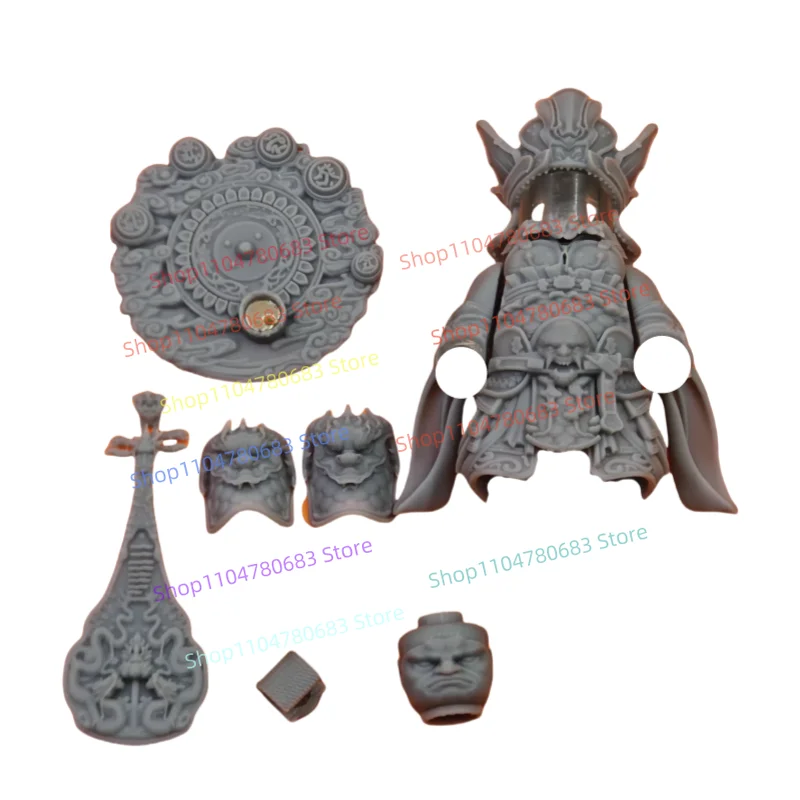 MOC Erlang Shen Mini Beeldjes Pop Assemblage Bouwstenen Chinese Mythologie Assemblage Model Ornament Educatief Speelgoed Cadeau