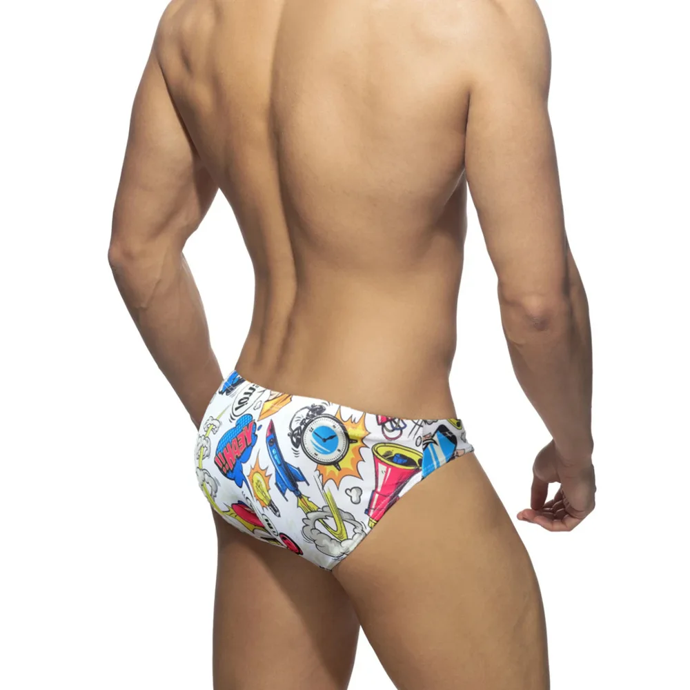 بيكيني بخصر منخفض ، الأوروبي والأمريكية ، مطبوع على البوب ، بنطلون مثلث ، مثير ، مربوط ، للسباحة