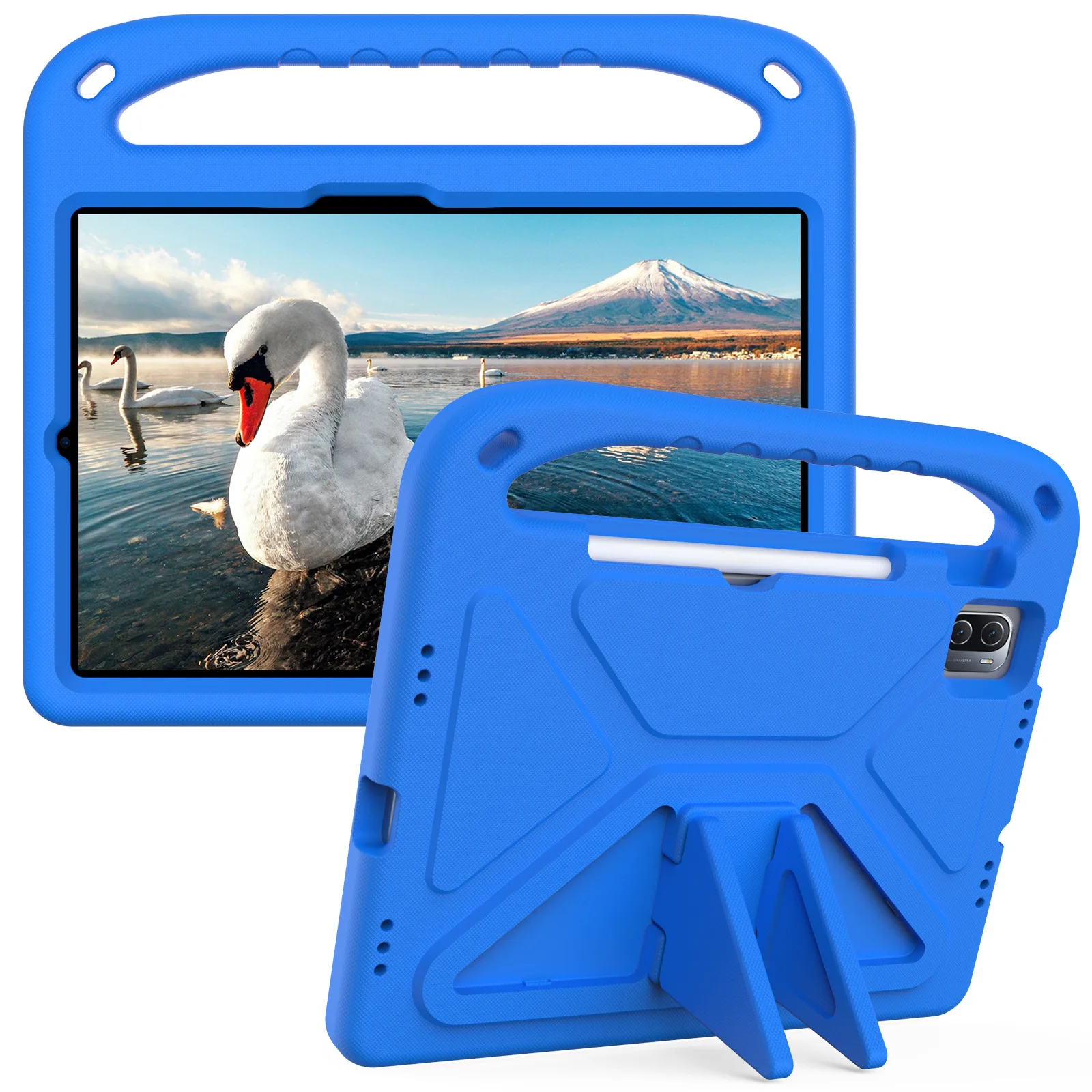 

Safe EVA Case Funda For iPad Air 11/13 2024 iPad Pro 11/13 2025 W.Pencil Holder Tab Shockproof Protective Holder Stand