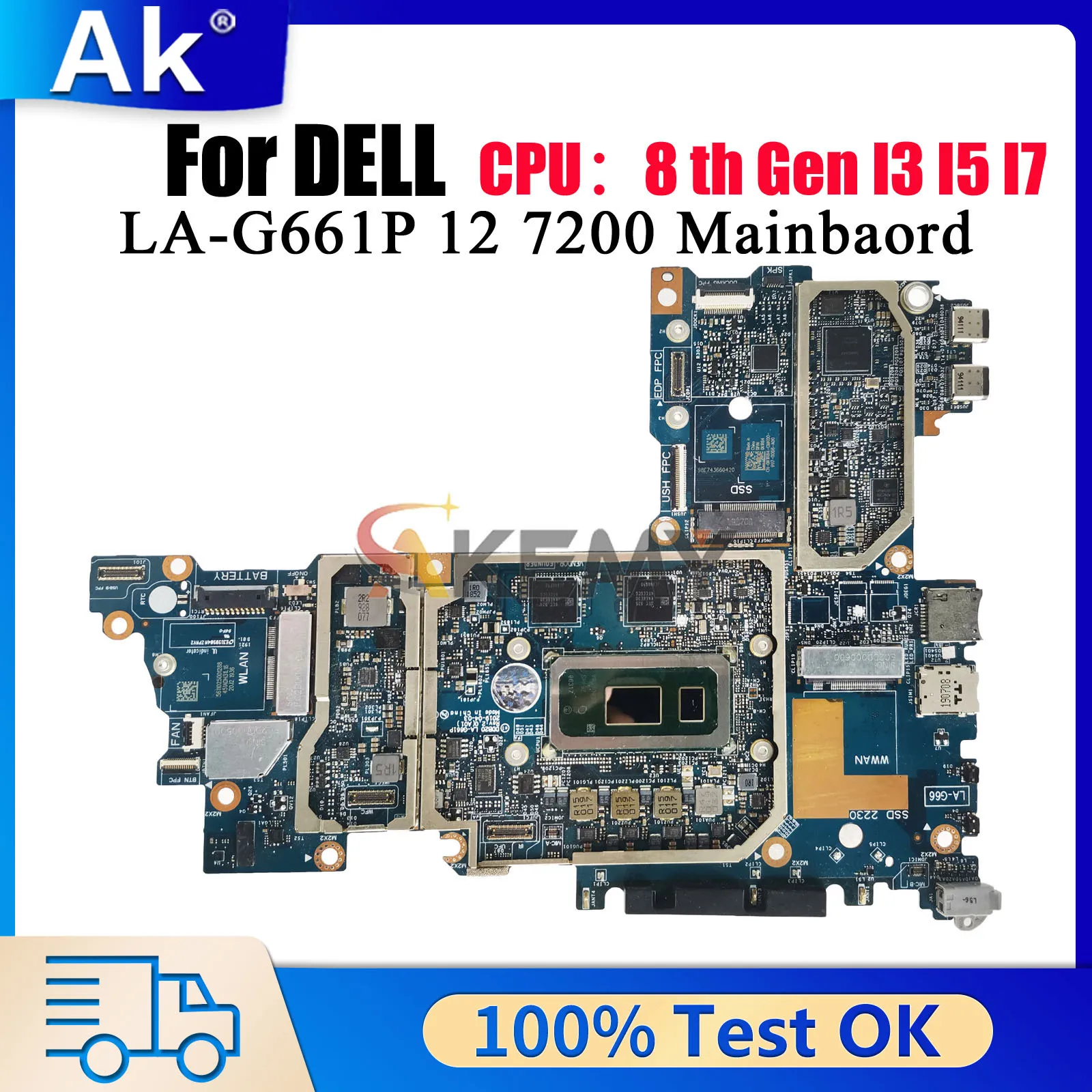 placa-base-ddb20-la-g661p-para-dell-latitude-12-7200-con-cpu-i3-i5-i7-ram-16g-cn-0xfwfg-0tjfg7-692dm-100-completamente-probada