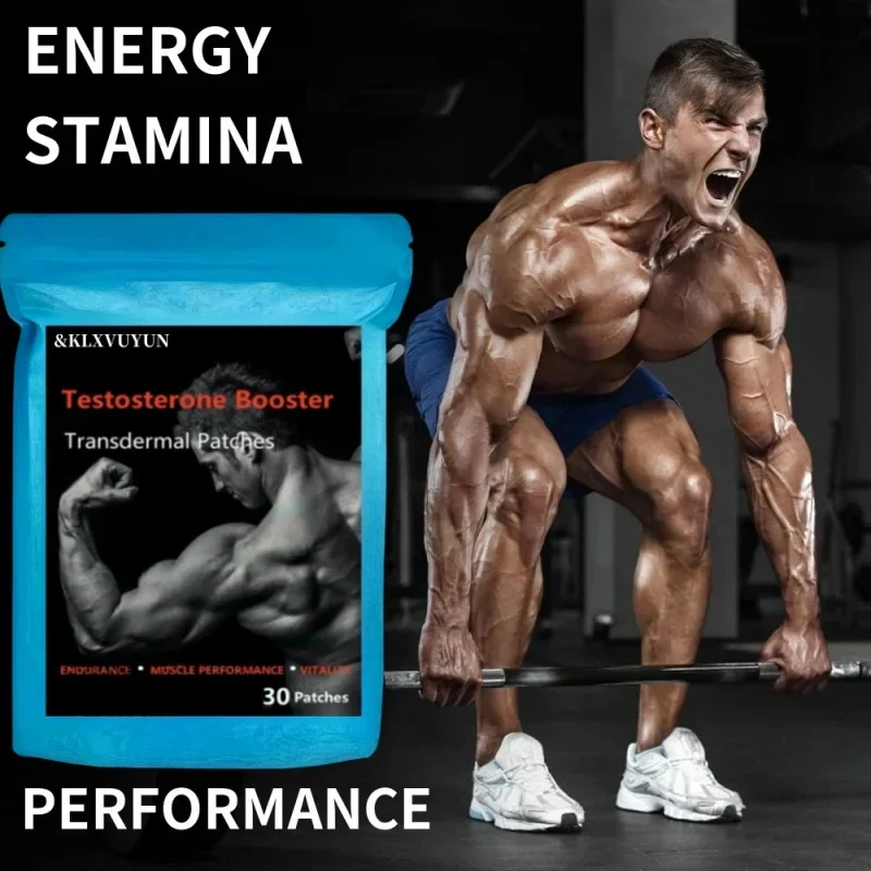 Testosterone Booster Transdermal Patches For Men, Maca, Ginseng, Saw Palmetto
