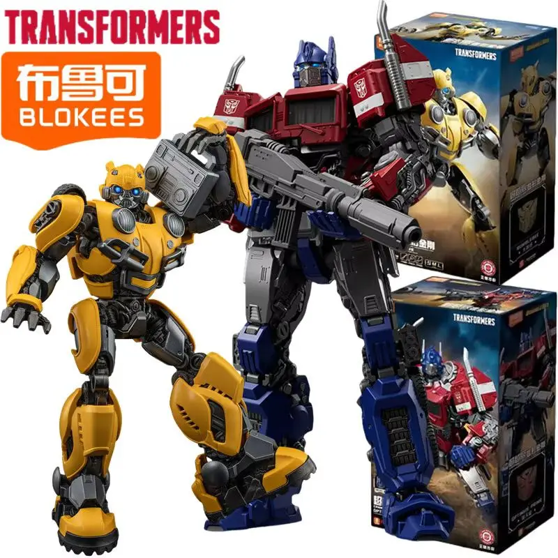 Original Blokees Actionfigur Transformation Optimus Prime Bumblebee Film 6 Zusammengebaute Spielzeuge Sammler-Robotermodell