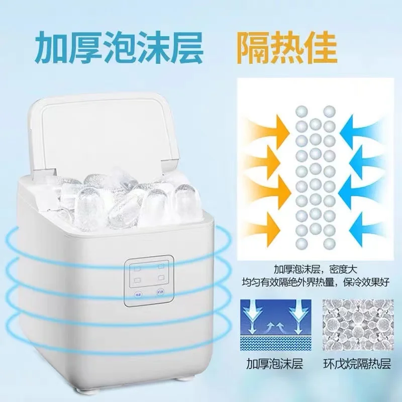 أوكس آلة الجليد عنبر صغير المنزل طالب صغير المحمولة التلقائي جولة آيس كيوب صانع قطعة أثرية