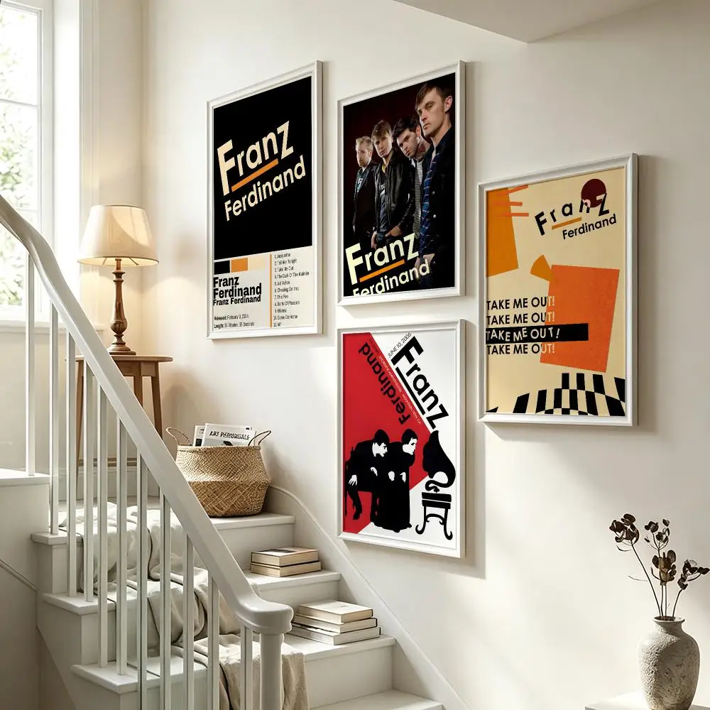band Franz Ferdinand Poster Poster HD Waterproof Self-adhesive Art Print Wall Decor for Bedroom Living Room Gift