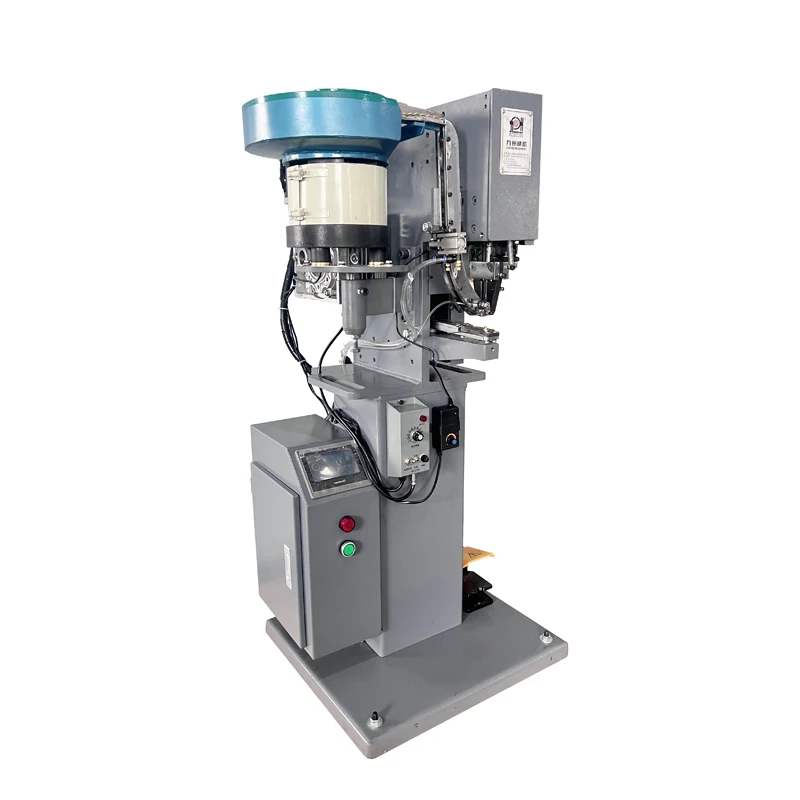 D-Ring Hook Button Attaching Machine for Hiking Shoes Servo Motor with Bearing as Core Component