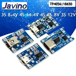 5PCS type-c/Micro USB 5V 1A 18650 TP4056 Lithium Battery Charger Module Charging Board With Protection Dual Functions 1A Li-ion