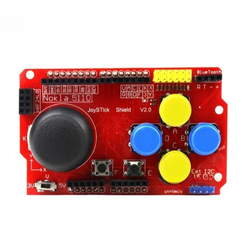 

Oystick Shield for Arduino Expansion Board Analog Keyboard and Mouse Function Game Joystick