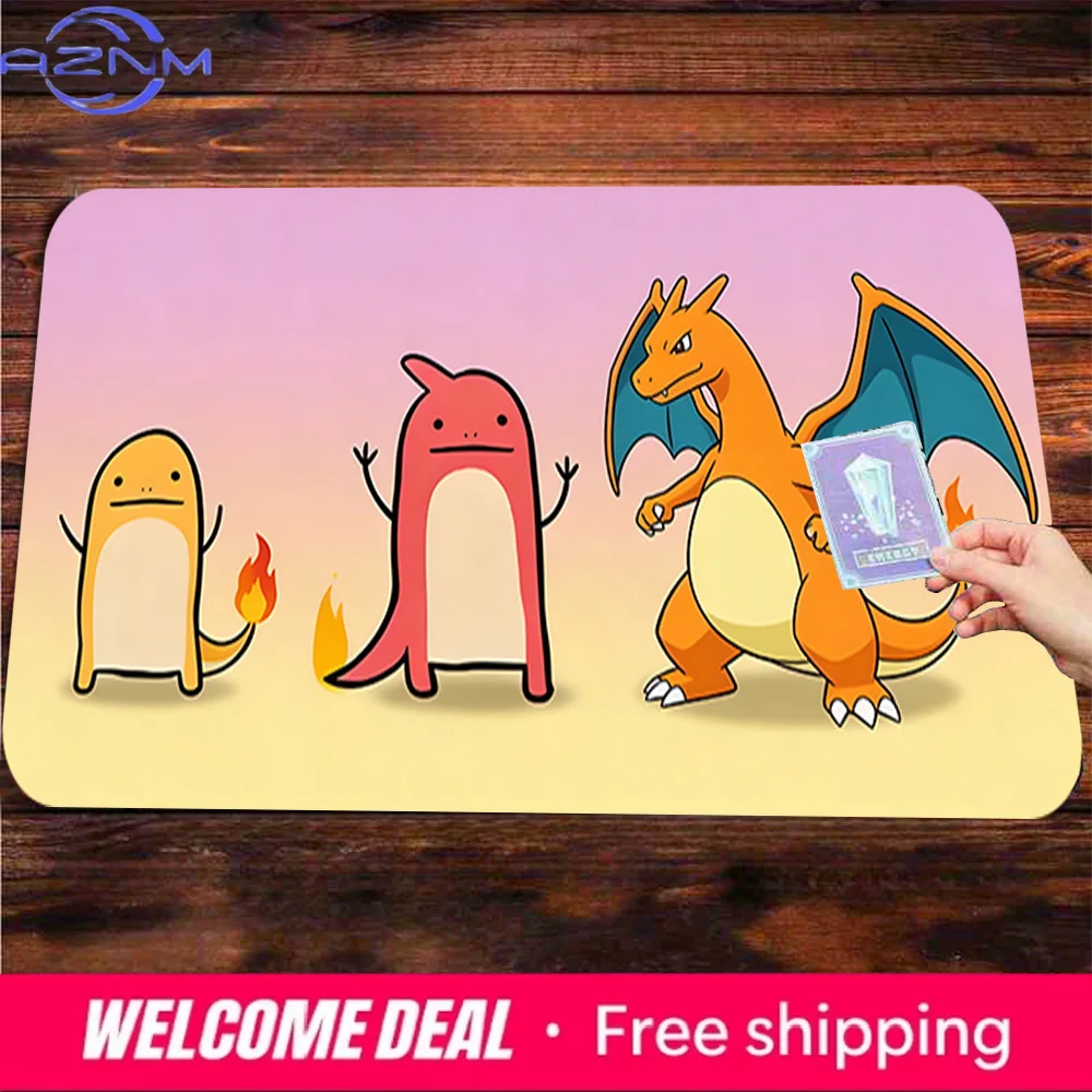 

Charmander Evolution TCG Playmat Non-Slip Washable Gaming Mouse Pad