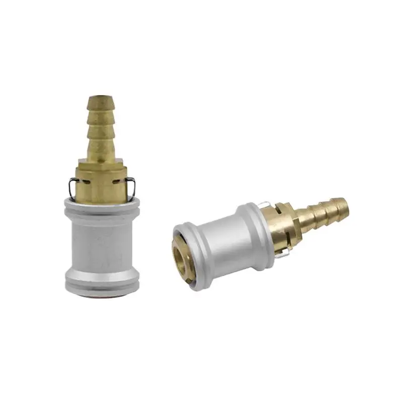 Solid Brass 6mm 8mm Tire Valve Clip Pump Nozzle Clamp Car Bicycle Air Inflation Quick Connect Adapter