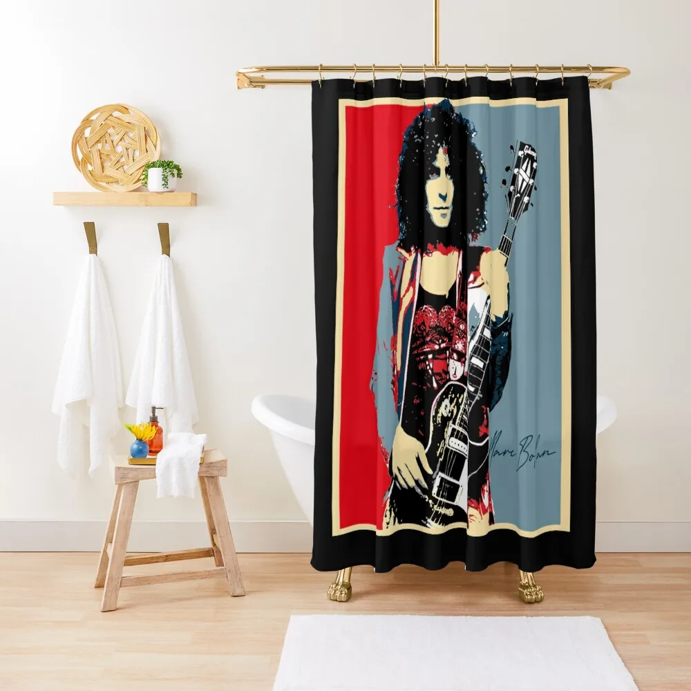 

marc bolan Shower Curtain Luxury Bathroom Toilet Accessories Bathroom Waterproof Fabric Bathroom For The Curtain