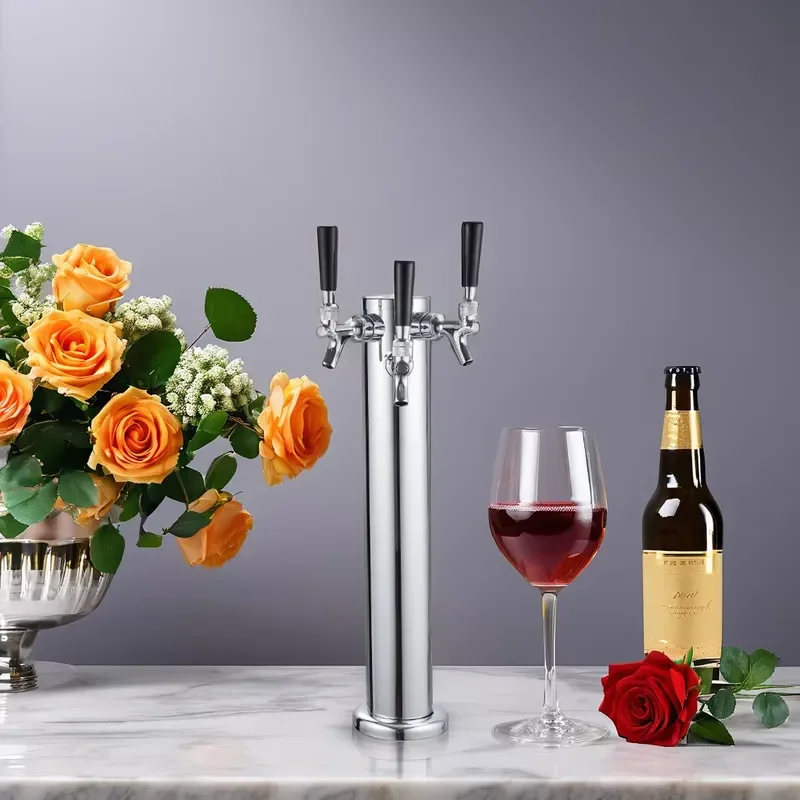 Wholesale Bar Accessories Draft Beer Tower Dispenser with 3 Party Drink Service Taps