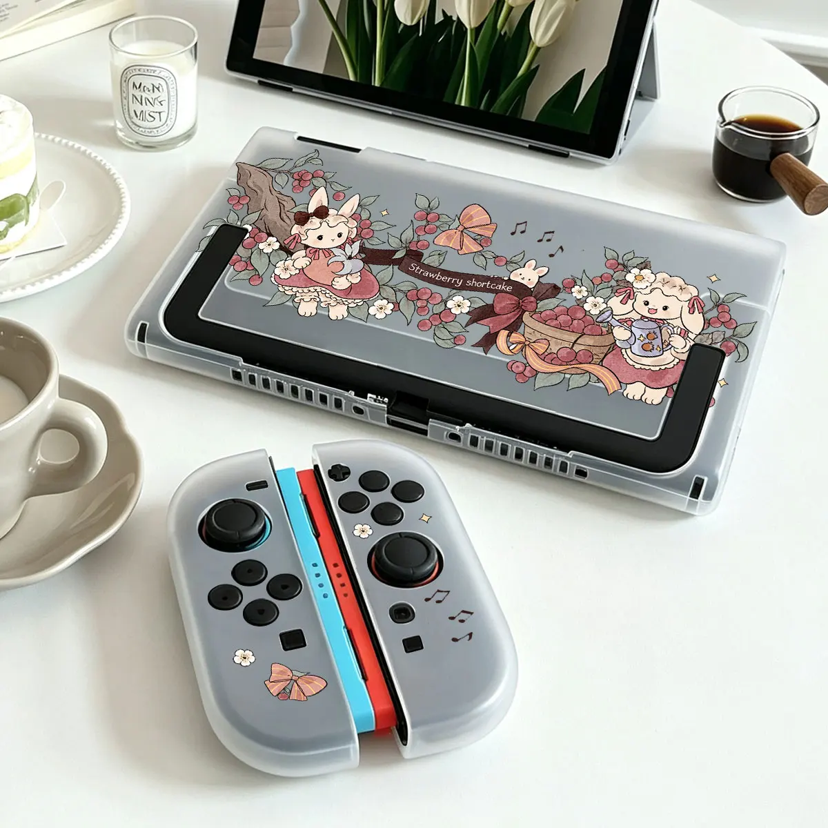 Hard Crystal Acrylic Protective Case Dockable Base Detachable Joy-Con Split-type Housing for Nintendo Switch 2 NS2 Console