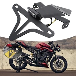 For Street Triple 765 RS 765RS 2020-2023 Motorcycle Accessories License Plate Holder Fender Eliminator Registration Bracket