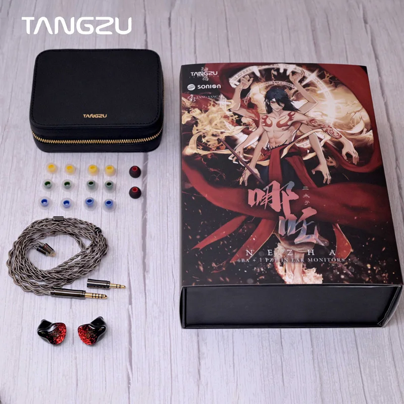 TANGZU NEZHA 6BA + 1PZT IN EAR Monitors Modular Plug  3.5+4.4mm