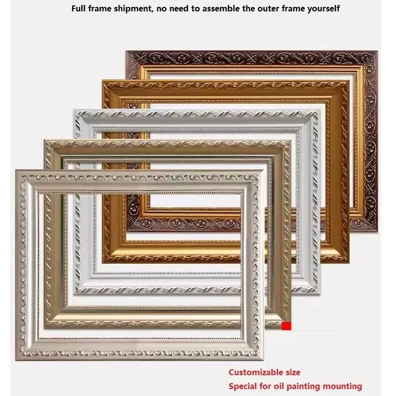 

Large-Sized Solid Wood DIY Digital Oil Painting Frame, Customized European Style No Group Mounting Frame