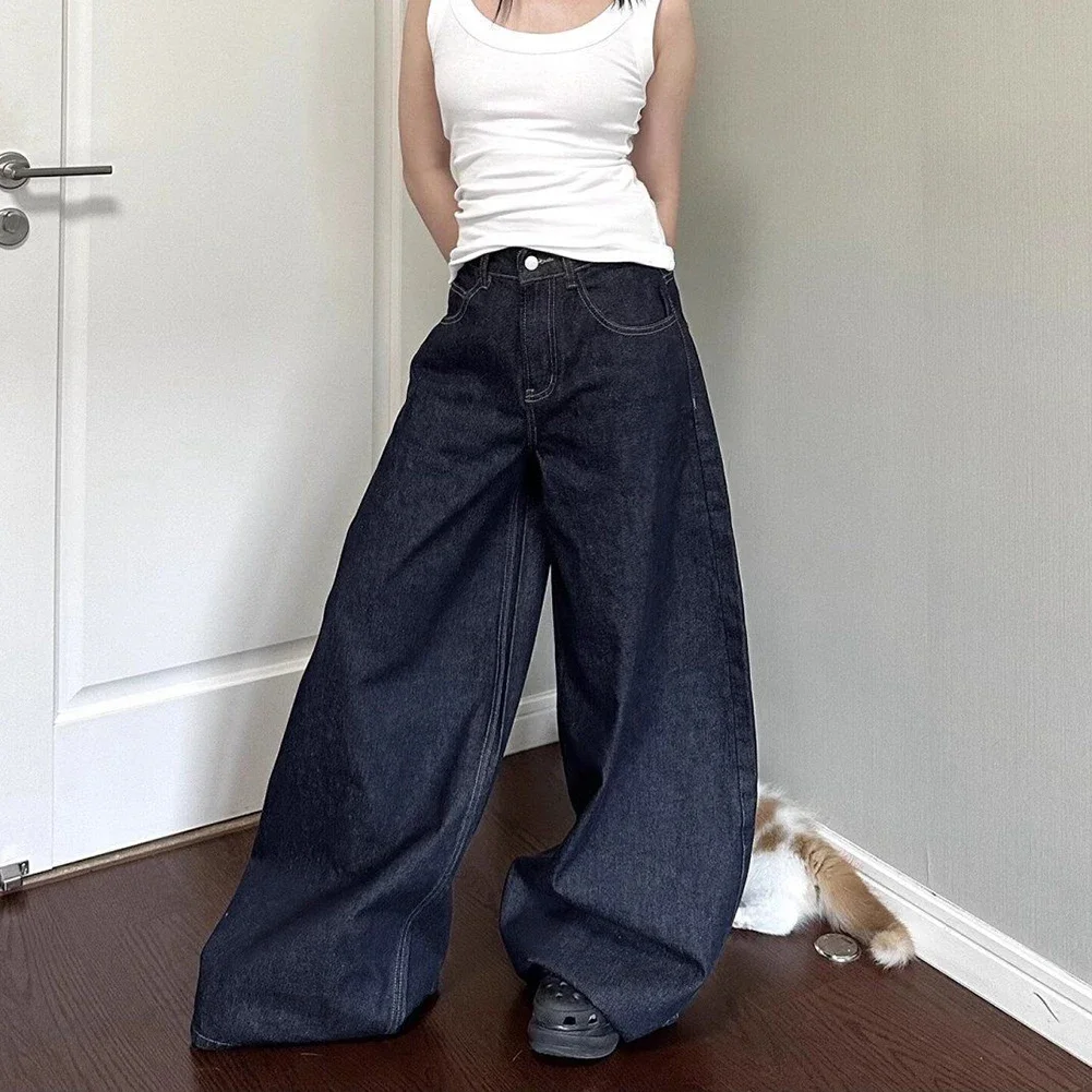 

Casual Women's Jeans High Waist Pants Daily Wear Blue Floor Length Women Jeans All Seasons Wear Brand New Condition Daily Wear
