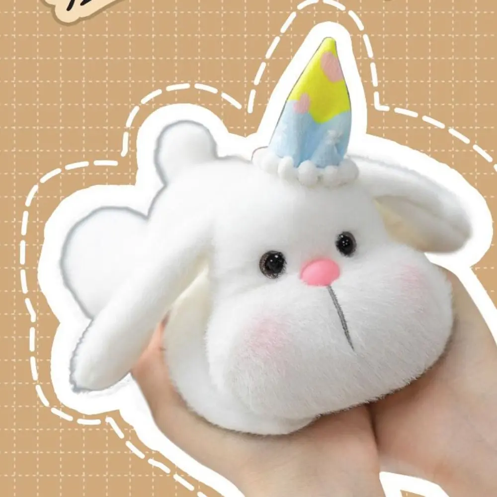 Miękka pluszowa zabawka Królik z miękkiego materiału, pluszowa lalka, zabawna lalka z uszami do zawieszenia, kawaii design, 28 cm