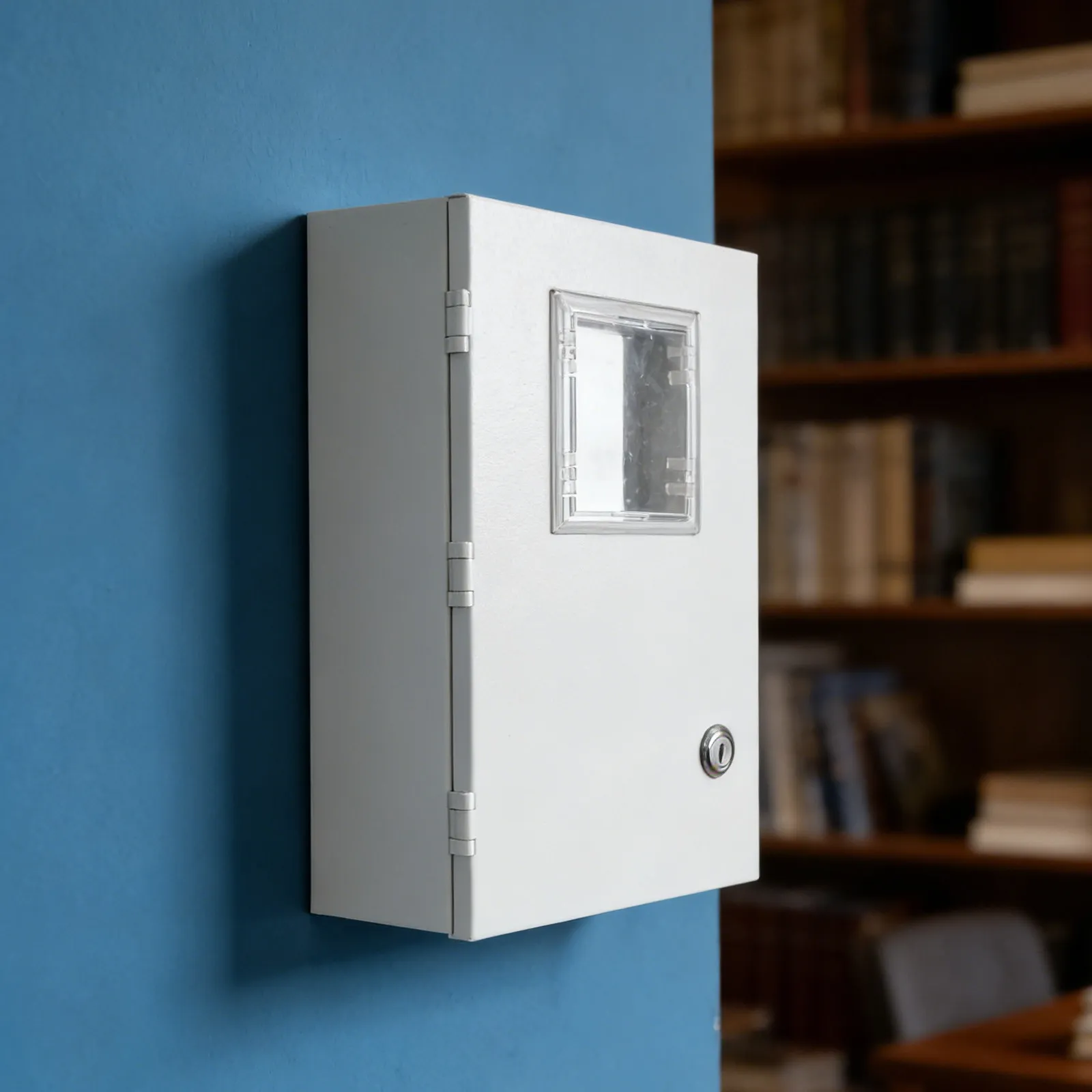Electric Meter Box Outdoor Waterproof Metal Distribution Enclosure Weather Resistant Home Protection Case