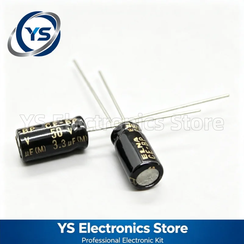 20-200pcs ELNA RBD CE-BP 50V3.3UF 5x11mm RBD-50V3R3ME3# 3.3UF50V Non‑Polar HiFi Audio Electrolytic Capacitor New Original 20%