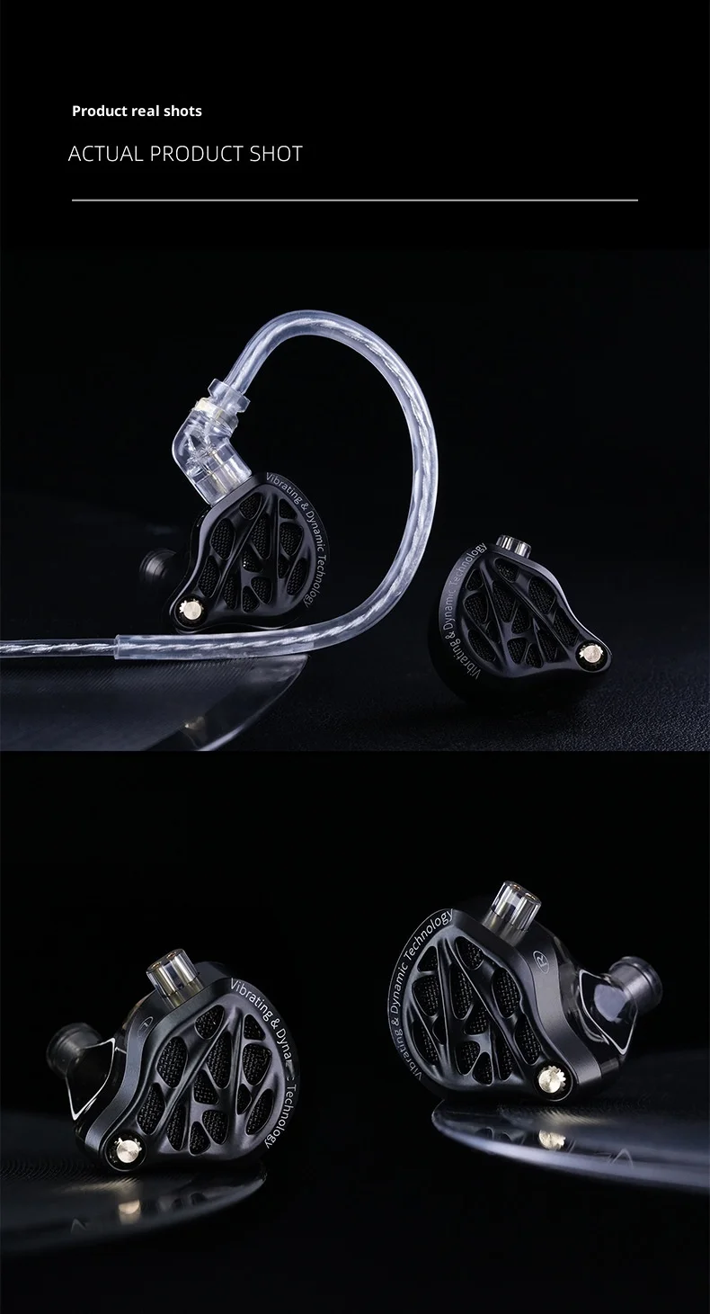 KZ Vibe X HIFI In-Ear-Monitor-Kopfhörer, 13-mm-Treiber, tiefer Bass, kabelgebundene IEM-Ohrhörer, Geräuschisolierung für Musik und Gaming. – Detail 14
