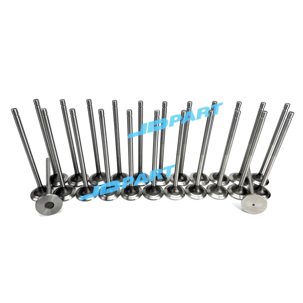 24PCS Intake and Exhaust Valve R520224 R520223 For John Deere 6090H Engine Parts