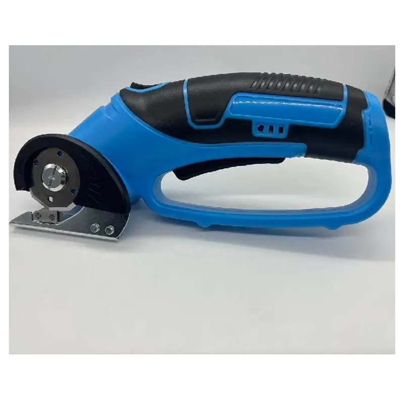 AB13-Leather Carpet Cutting Machine Kit Cordless Electric Fabric Scissors Rechargeable Rotary With Spare Blade& Storage Bag