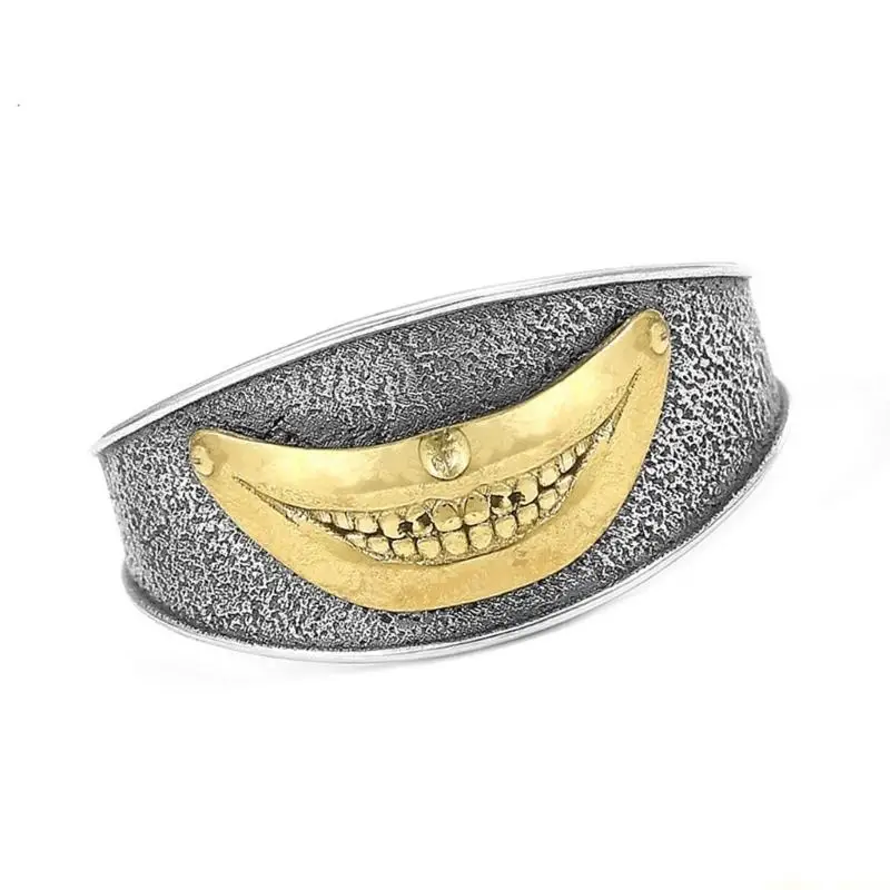 31BF Hip Hop Inspire Clown Rings With Adjustable Size Crafted From Copper For Trendy Personalize Styles