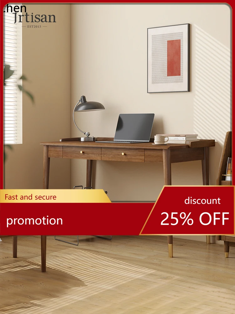 

CZ Solid Wood Desk and Chair Set Study Furniture Home Computer Writing Desk
