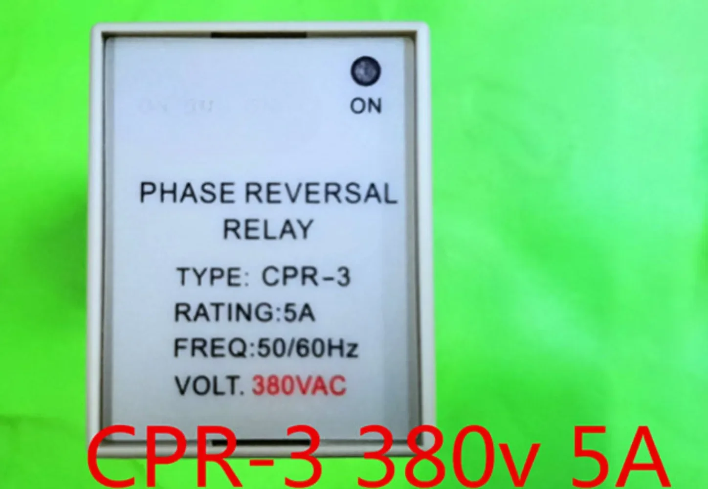 CPR-3 5A phase sequence protector AC380V mold temperature machine phase sequence controller CPR-3