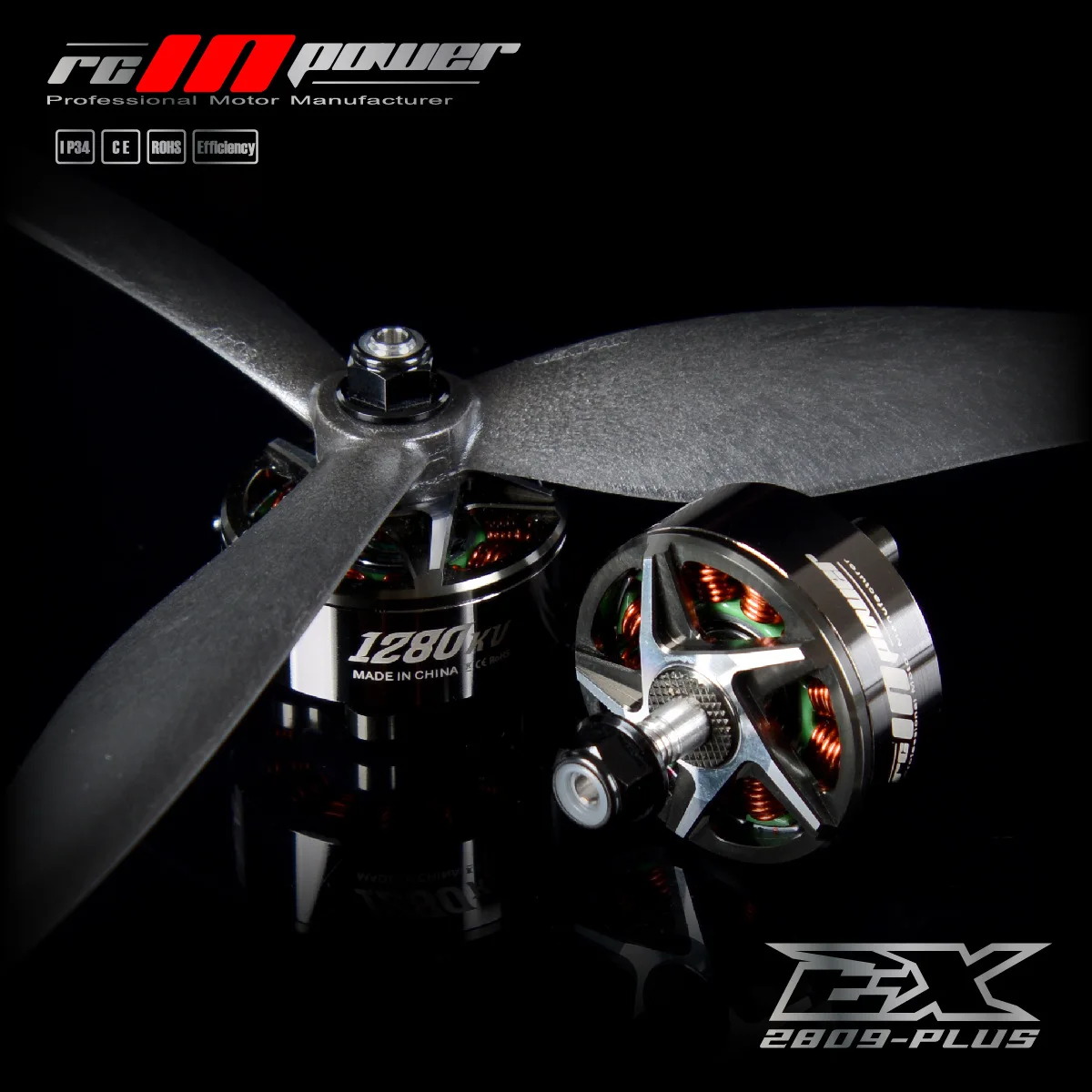 4Pcs RCinpower EX2809 KV1280 7 inch 8 inch FPV motor