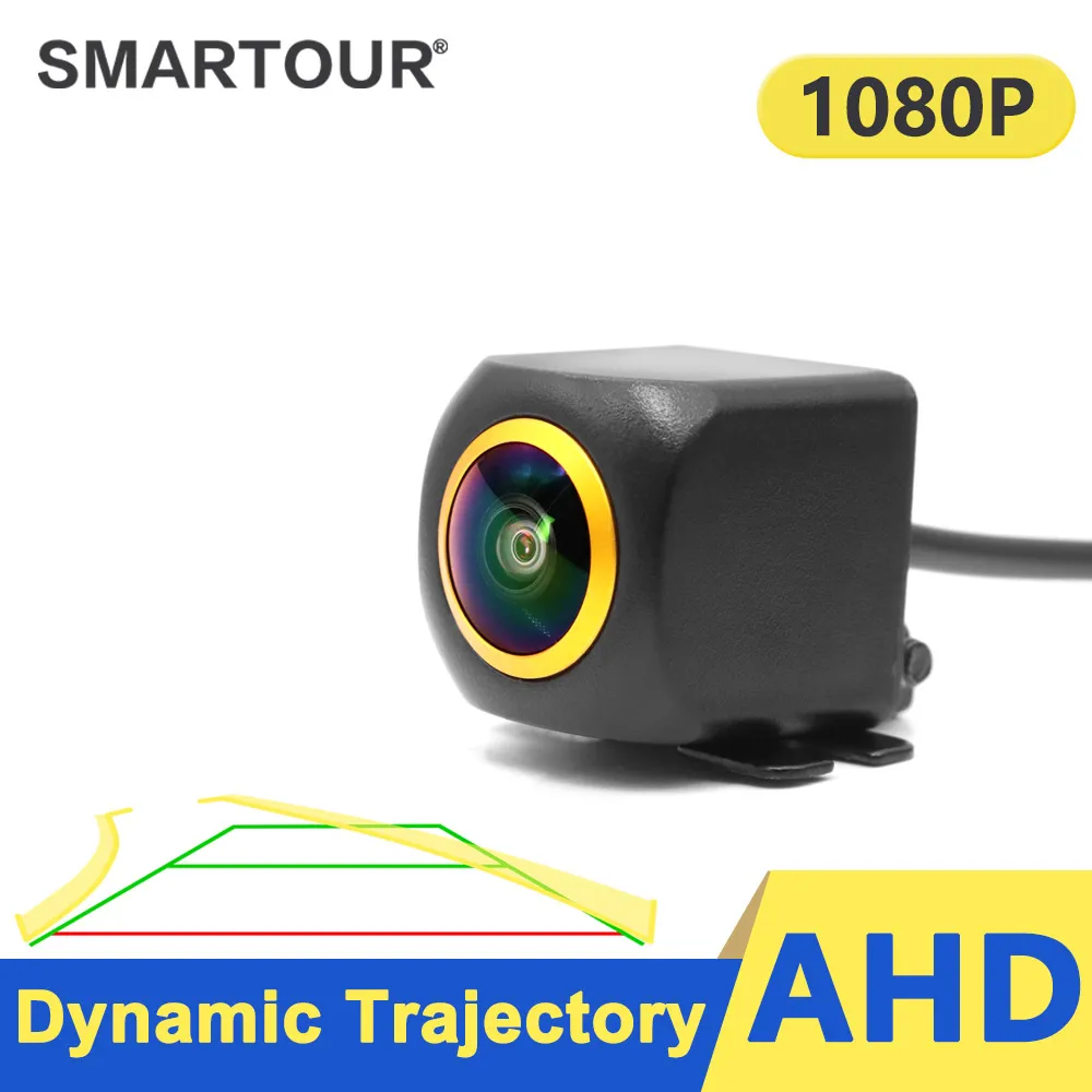 

SMARTOUR Golden Lens HD AHD 1080P Car Rear View Camera Night Vision Dynamic trajectory Reverse Vehicle Parking Camera