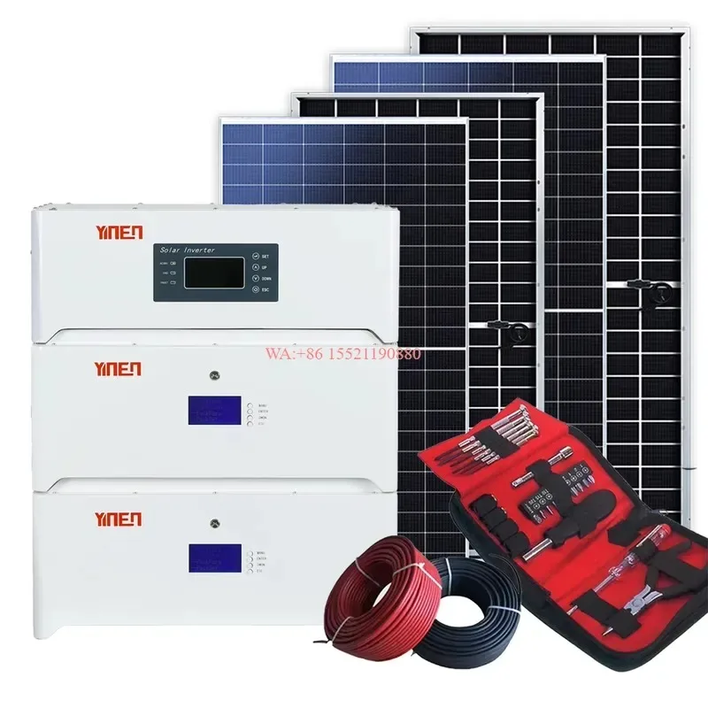 WMWMNU 20Kw Complete Set Hybrid Solar Energy System Kit for Home Off Grid Stackable