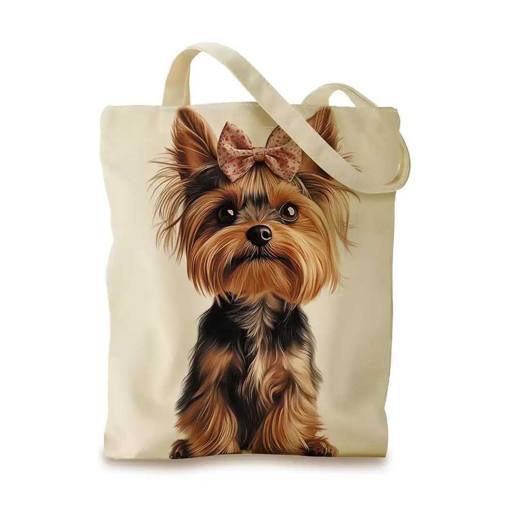 

Эстетичная холщовая сумка-тоут для женщин - прочная хлопковая сумка с узором, сумка через плечо