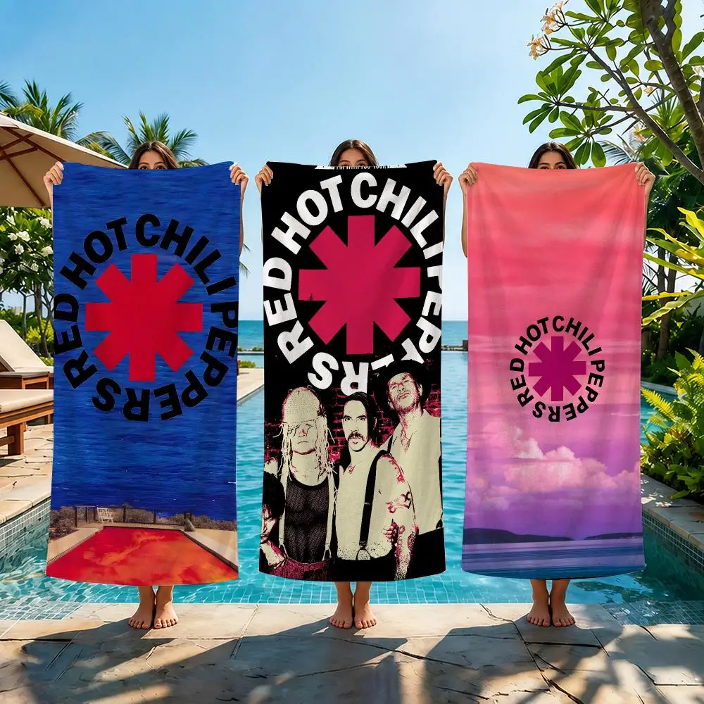 Rock Bands LOGO RedS HotS Chili Peppers Towel Thick Absorbent Quick Dry Lint Free Tough Ultra Soft For Swimming Camping Outdoor