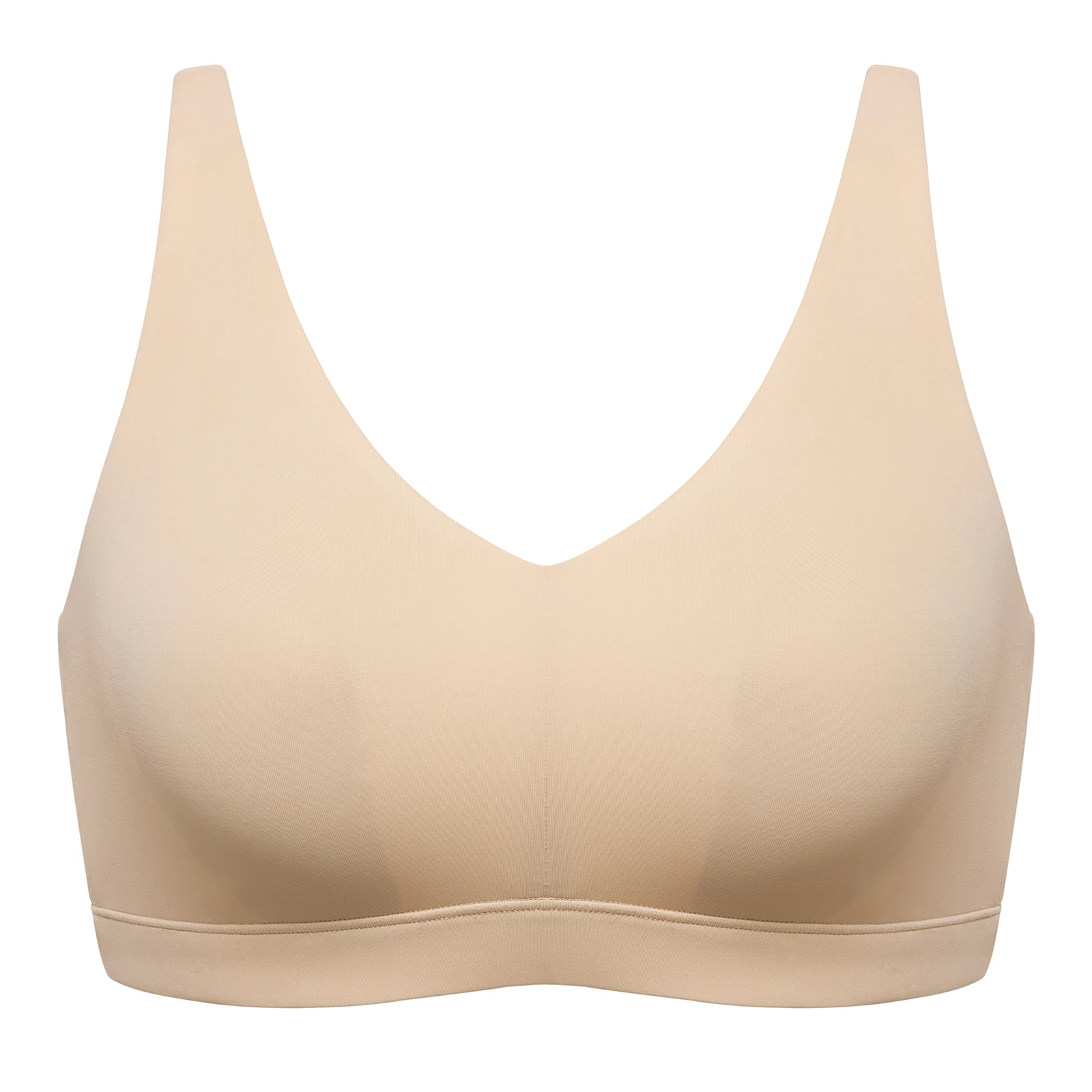 Women's Seamless Bra Full Coverage Bralette Plus Size Breathable No Underwire Unlined Smooth Bras