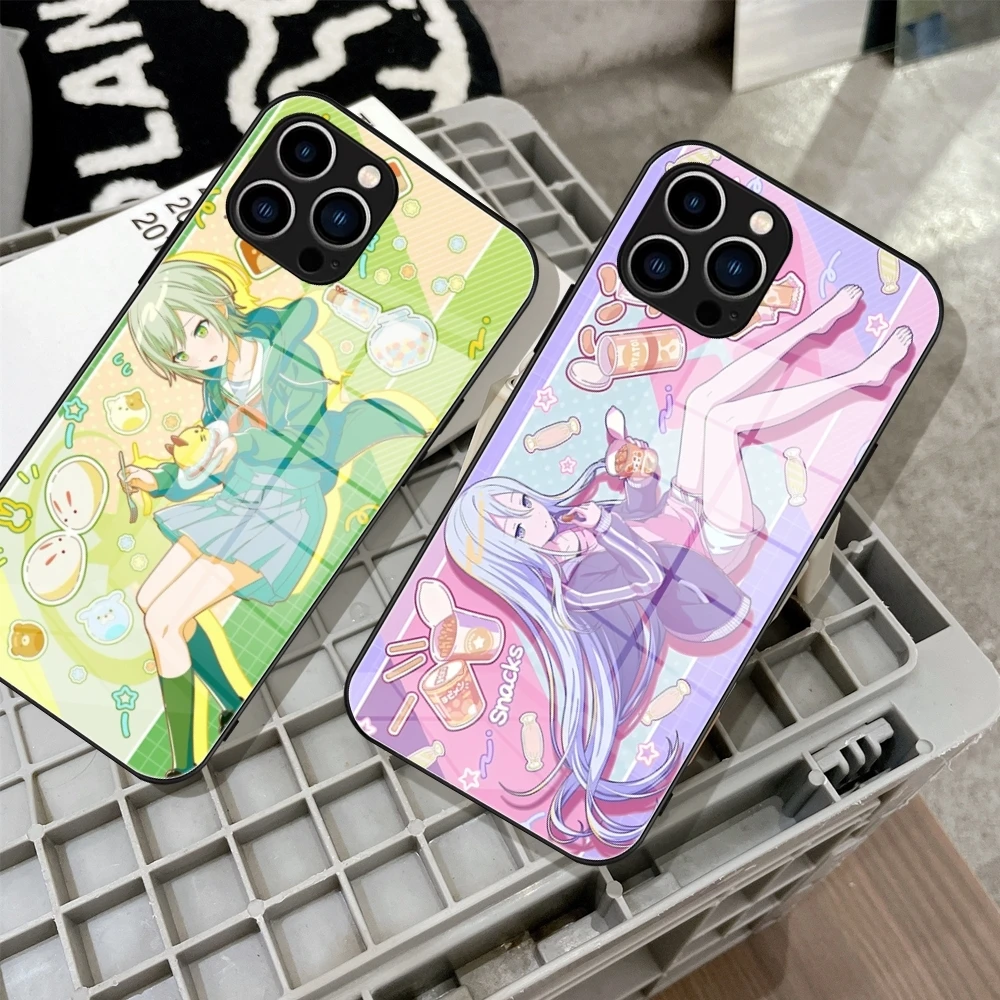 

2024 Birthday Character PJSK Phone Case Tempered Glass For IPhone 16 15 14 13 12 Pro Max Plus Samsung S24 S23 A55 A54 Covers